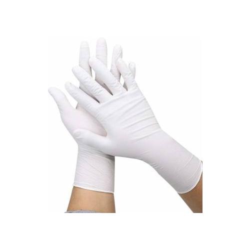 Surgical Latex Medical Examination Disposable Hand Gloves White (Pack of 1 Pair)