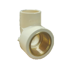 Ashirvad Elbow With Clamp 70000673 Flowguard Plus Brass 3/4 x 1/2 Inch CPVC 90 Degree 20 x 15 mm