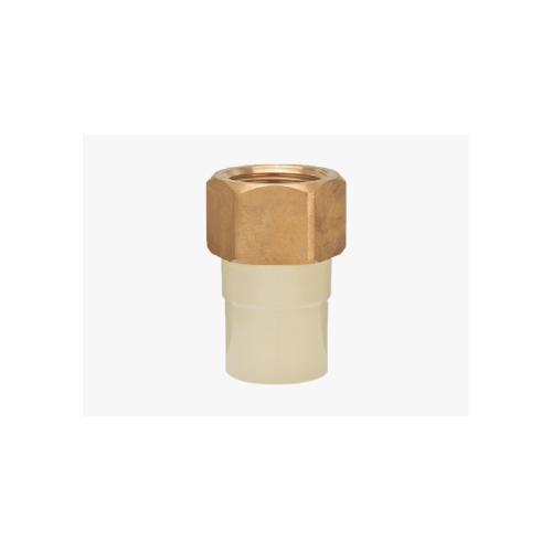 Ashirvad Reducing Female Adapter 70000498 Flowguard Plus Brass Threaded  3/4 x 1/2 Inch  CPVC 20 x 15 mm