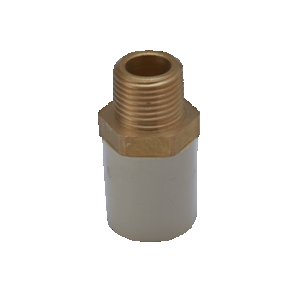 Ashirvad Reducing Male Adapter 70003254 Flowguard Plus  Brass Threaded ( Ring Type ) 3/4 x 1/2 Inch CPVC 20 x 15 mm