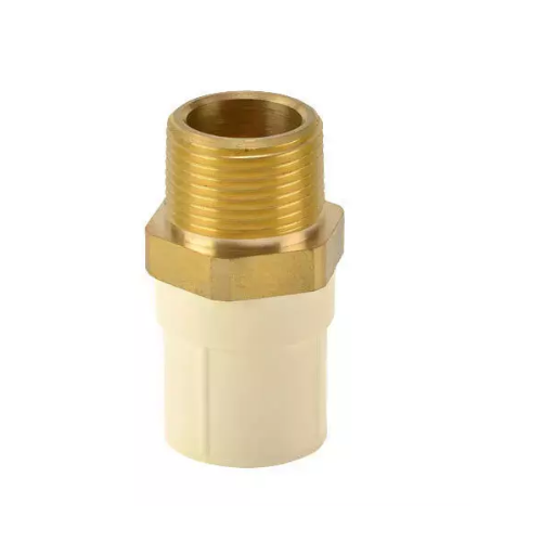 Ashirvad Reducing Male Adapter 70000511 Flowguard Plus  Brass Threaded 3/4 x 1/2 Inch  CPVC 20 x 15 mm