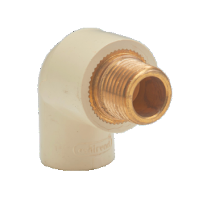 Ashirvad Elbow MABT 70000672 Flowguard Plus Brass 3/4 x 1/2 Inch CPVC 90 Degree 20 x 15 mm