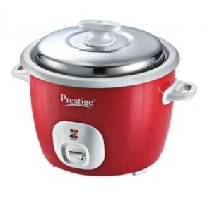 Prestige Delight Electric Rice Cooker 700W Cute 1.8-2 with 2 Aluminium Cooking Pan SKU 42205