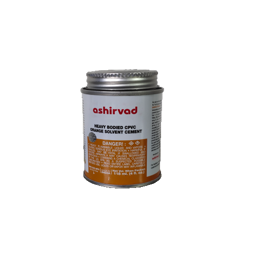 Ashirvad Solvent Cement 70002475 4 Step Flowguard Plus CPVC Heavy Duty Orange 473 ml Tin