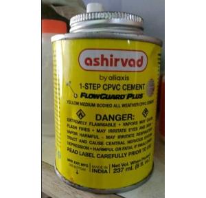 Ashirvad 1 Step Flowguard Plus CPVC Yellow Medium Solvent Cement 946 ml Tin 70002469