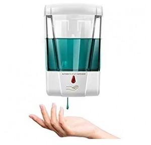 Tagve Automatic Soap Dispenser Wall Mounted 700ml Hand Free Touchless Infrared Sensor (White)