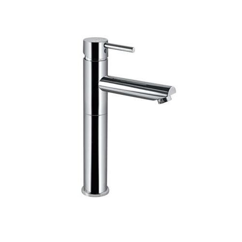 Jaquar Florentine Single Lever High Neck Basin Mixer Without Pop-up Waste 150mm Extended Body and 600mm Long Braided Hoses FLR-CHR-5005NB