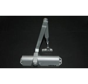 Hafele Overhead Door Closer, DCL 11, EN 3, with arm, Startec With standard arm, silver coloured