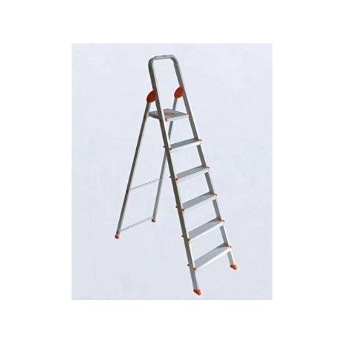 Bathla Advance 6 Step Foldable Aluminium Ladder Orange Foldable Aluminum
