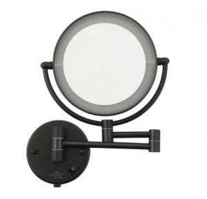 Dolphy LED 5x Magnifying Mirror Brass Black 8 Inch, DMMR0032