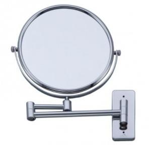 Dolphy Magnifying Mirror stainless steel and brass Silver 8x1x8 Inch, DMMR0002