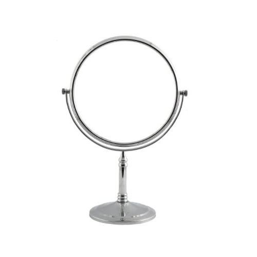 Dolphy Tabletop Vanity Mirror Stainless Steel Silver 8 Inch, DMMR0016