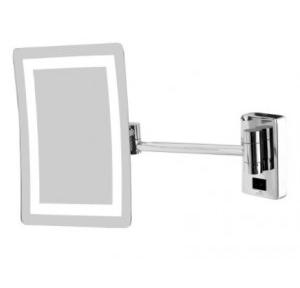 Dolphy Frameless LED Magnifying Mirror Brass Silver 8 Inch, DMMR0015