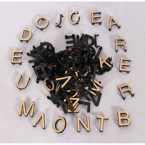 Golden Capital Alphabet 1-1/2 Inch Set (A-Z) 100 Pcs/Set