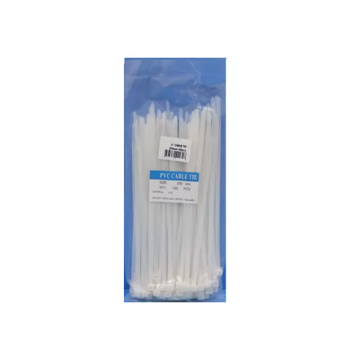 PVC Cable Tie White, 150 mm (100 Pcs)