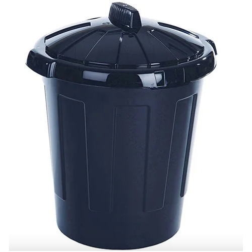 Dustbin Plastic With Hunt 80 Ltr