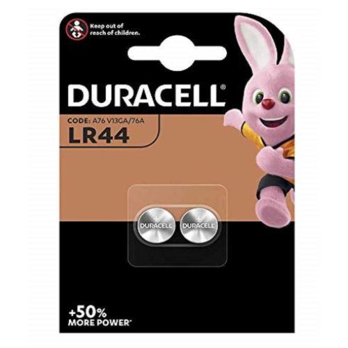 Duracell Coin Battery Alkaline LR44 Pack Of 2 Pcs