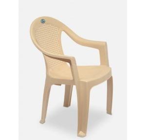 Nilkamal Plastic Chair With Handle Marble Beige CHR 2061