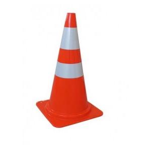 Traffic Cone With Rubber Base and Hookring PVC Orange 750mm
