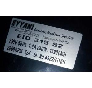 Eyyani Inline Exhaust Fan Motor 240W 2600RPM EID 315 S2