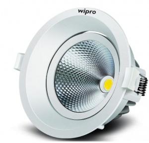 Wipro D330865 Garnet 8-Watt Trimless COB Downlight (Cool Day Light, White, Round)