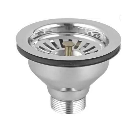 Kamal Sink Waste Coupling Stainless Steel 4-inch Silver