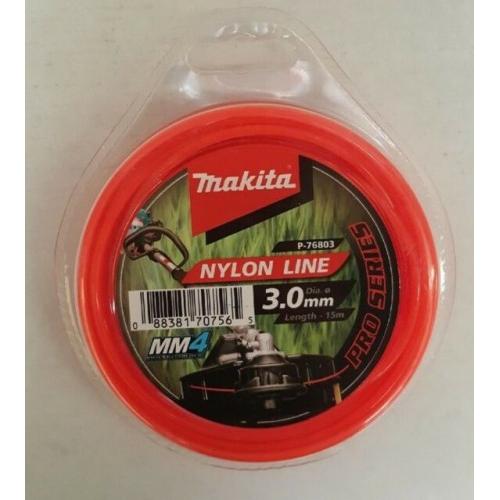 Makita Brush Cutter Nylon line, 3mmx15m