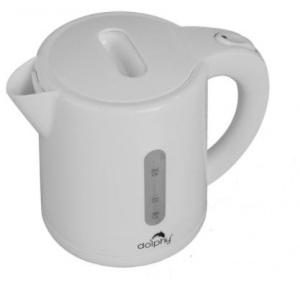 Dolphy Electric Kettle Premium Quality Food Grade Plastic White 1350W 0.8 Ltr, DKTL0019