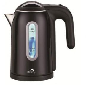 Dolphy Electric Kettle 304 Stainless Steel + ABS White 1500-1800W 1 Ltr, DKTL0030