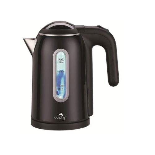 Dolphy Electric Kettle 304 Stainless Steel + ABS White 1500-1800W 1 Ltr, DKTL0030