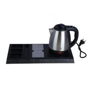 Dolphy Electric Kettle with Tray Set 304 SS+ABS (Food Grade) Black 1350-1600W 1.2 Ltr, DKTL0006