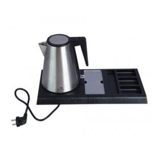 Dolphy Electric Kettle with Tray Set ABS Black 1000W 1.2 Ltr, DKTL0002