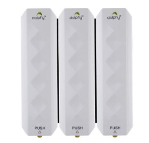 Dolphy Liquid Soap Dispenser Set of 3 ABS 350+350+350 ml, DSDR0008