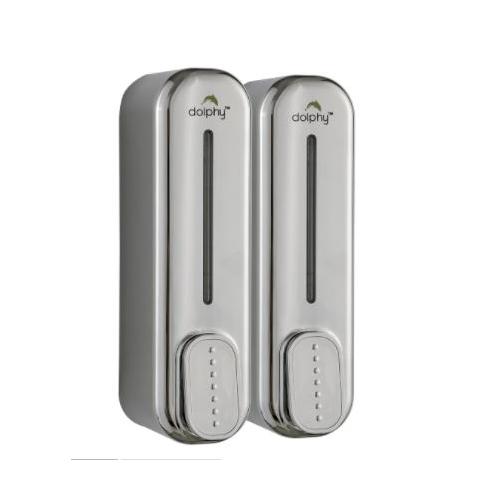 Dolphy Soap Dispenser Set of 2 ABS 350+350 ml, DSDR0066
