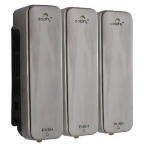 Dolphy Soap Dispenser Set of 3 ABS+SS 350+350+350 ml, DSDR0064