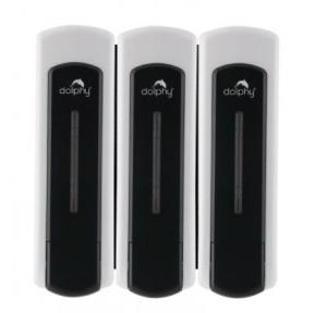 Dolphy Soap Dispenser Set of 3 ABS 350+350+350 ml, DSDR0060