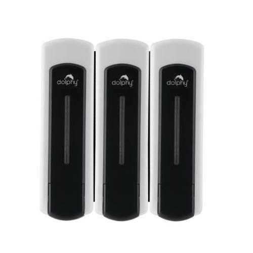 Dolphy Soap Dispenser Set of 3 ABS 350+350+350 ml, DSDR0060