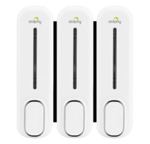 Dolphy Soap Dispenser Set of 3 ABS 350+350+350 ml, DSDR0044