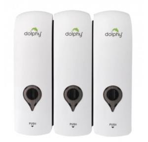 Dolphy Soap DispenserÂ Set of 3 ABS 300+300+300 ml, DSDR0089