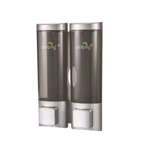 Dolphy Soap Dispenser Rectangular Set of 2 ABS (PC) Polycarbonates 200+200 ml, DSDR0085
