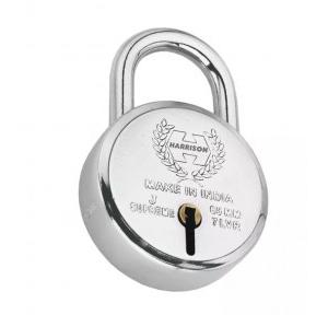 Harrison Padlock 50 mm Steel Chrome Plated Finish 3 Keys
