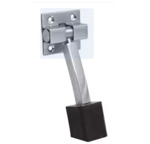 Aluminium Door Mounted Stopper With SS Finish 5Inch