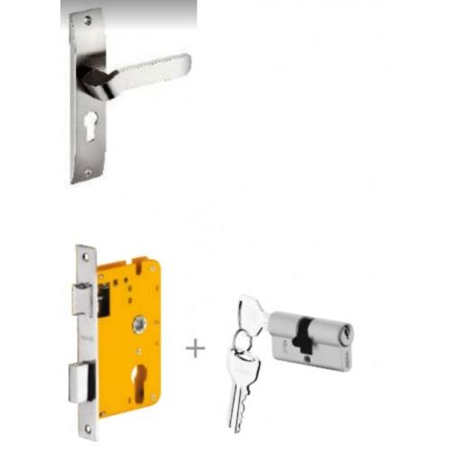Dorset HL Series 8 inch Lock Set of HL Hale 190mm Handle, Latch body with both side key cylinder 60mm