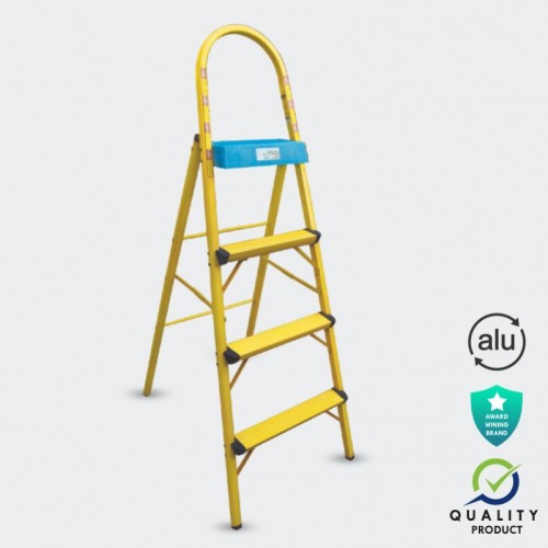 Kalco Baby Ladder Size: 3 Steps with Platform & Top Support Handle  (Model: K7026) Aluminum 2 mm