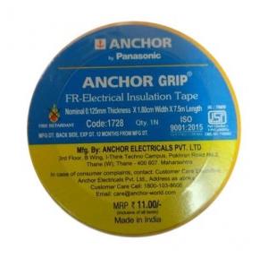 Anchor Self Adhesive PVC Electrical Insulation Tape Yellow 1.80 cm x 7.5 Mtr