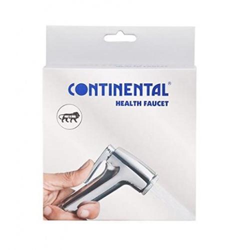 Continental Health Faucet ABS Chrome With Grade 1 Mtr Flexible Hose Pipe & Wall Hook