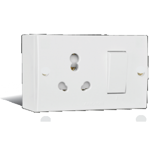 Anchor 16A Switch Socket With PVC Box