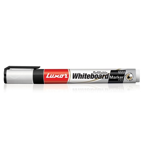 Luxor Refillable White Board Marker Pen 1223 (Black)