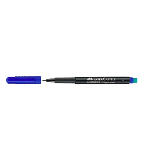 Faber Castell Multimark 1523 Permanent Marker Blue