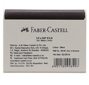 Faber Castell Black Small Stamp Pad, Size: 88 mm x 54 mm